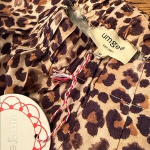 Umgee Leopard Print wide leg pants